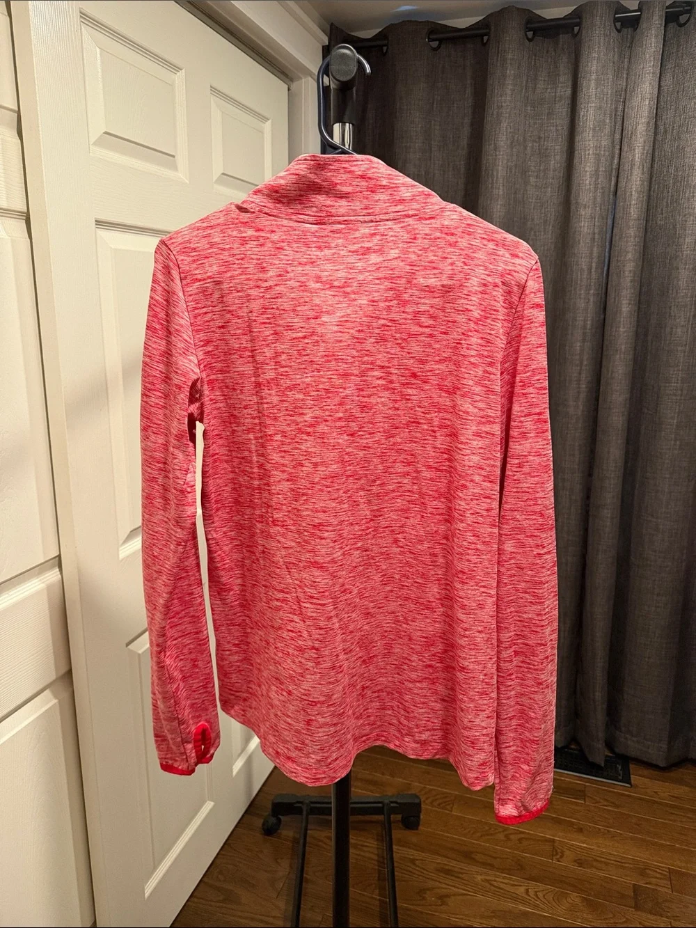 PINK Victoria's Secret Ohio State Pink Heathered Quarter-Zip Pullover